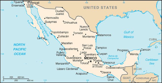 地図 ユカタン 半島