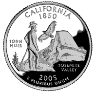 Final Proof of John Muir Yosemite California State Quarter